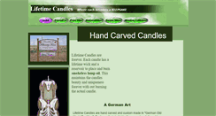 Desktop Screenshot of lifetimecandles.com